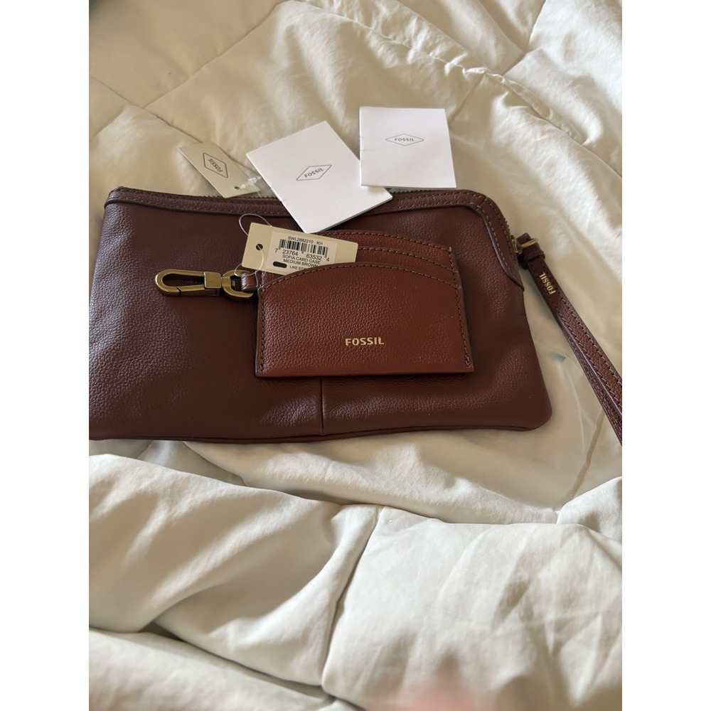 Fossil Sofia Card Case‎ AND wristlet NWT set